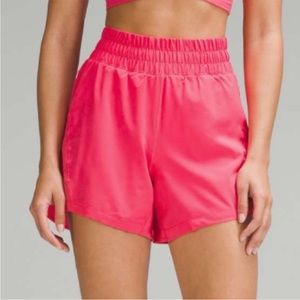 Lululemon Track That High-Rise Lined Short 5” Glaze Pink Size 4